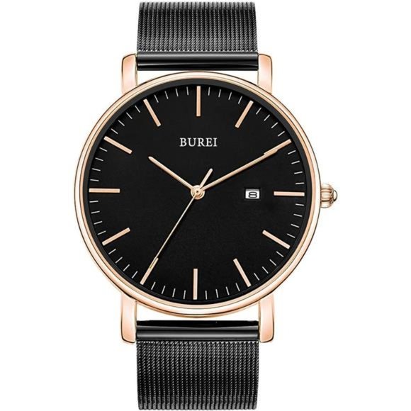 Men's Fashion Minimalist Wrist Watch Waterproof Watches Simple Ultra Thin Watch - Picture 1 of 6